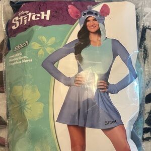 Disney Stitch Blue Hooded Costume Women’s Large 12/14